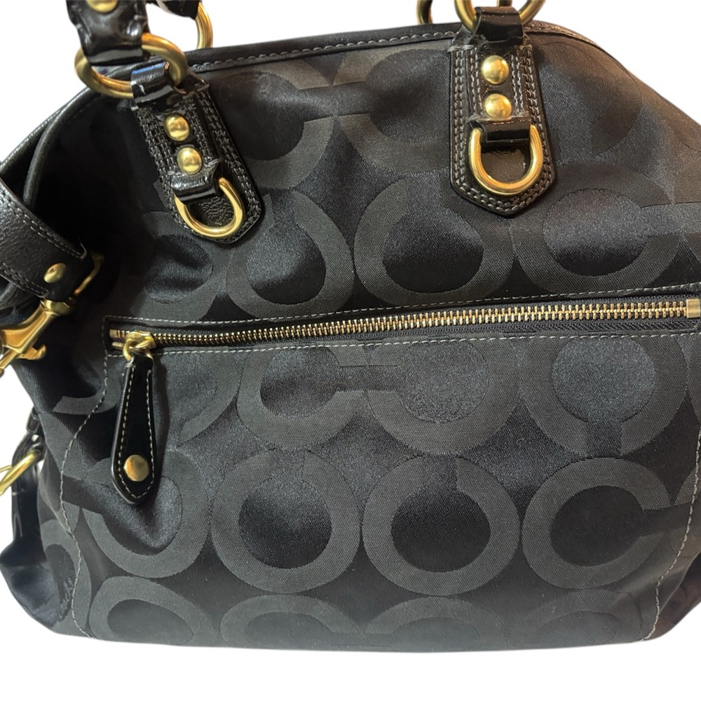 Coach Madison Op Art Sabrina Satchel Bag w/3 hang tags - Picture 5 of 11